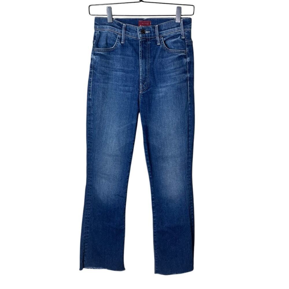 Mother Women’s Sz 24 The Hustler Ankle Fray Jeans in Night Clubbing